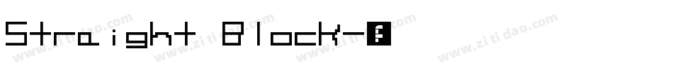 Straight Block字体转换